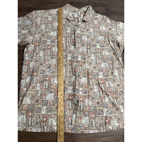 Tori Richard Hawaiian Shirt Mens Aloha Tropical Cotton Lawn‎ Button Down Large - Picture 5 of 8